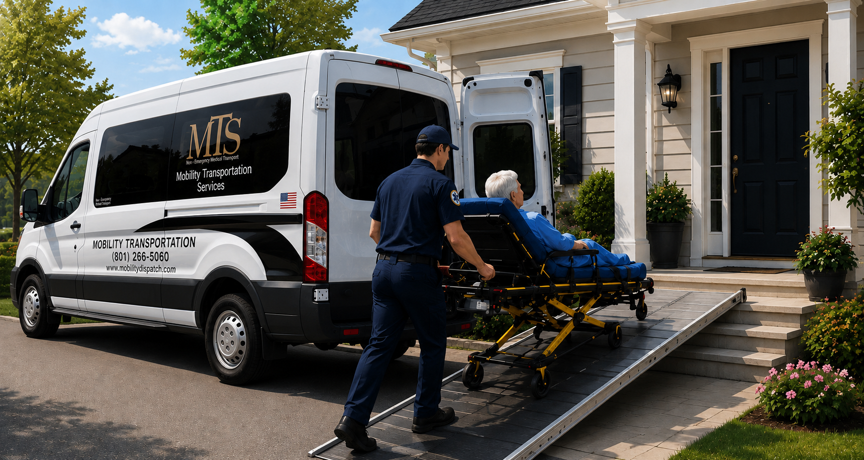 Hospital-to-home long-distance medical transportation